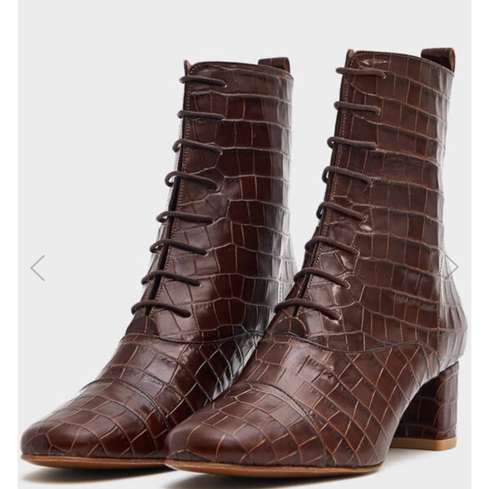 BY FAR LADA CROC BOOTS